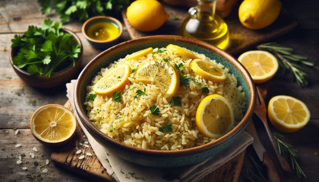 Greek Lemon Rice (Avgolemono Rice)